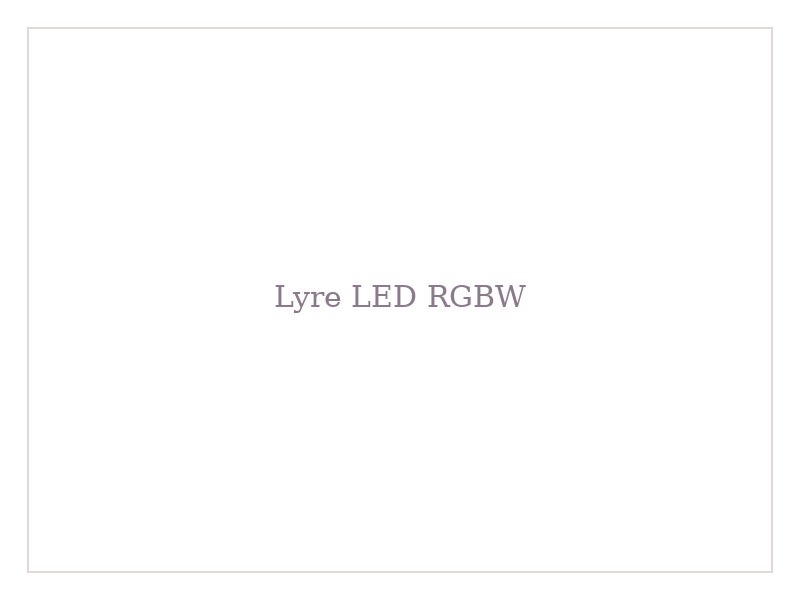 Lyre LED RGBW