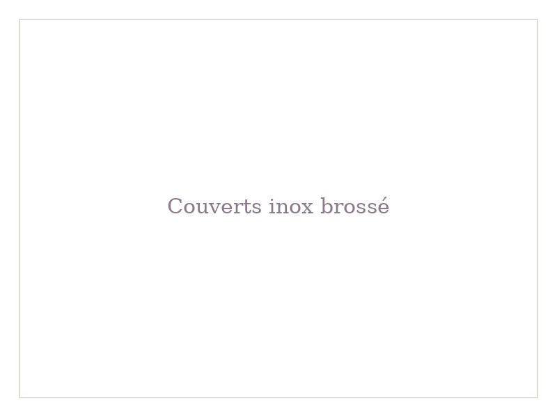Couverts inox brossé